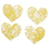 Image de sachet 100 coeurs romance - or métal - 0214-81 Chaks