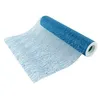 Image de chemin de table brillance rouleau 30cmx5m bleu - chaks 0819-93