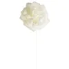 Image de 4 roses ivoires sur tige 8 cm - générique 0310-01
