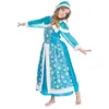 Image de Costume Reine Des Glaces Luxe Enfant - Bleu - 140 cm