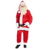 Image de Costume Père Noël Américain Gabardine - Rouge - Taille Unique