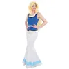 Image de Costume Licence Officielle Falbala © Adulte - Bleu / blanc - L
