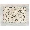 Image de cadre avec 45 coeurs bois 30 x 40 cm - 80530 Chaks
