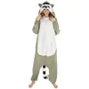 Image de Combinaison Kigurumi Raton Laveur - Gris