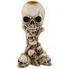 Image de chandelier têtes-de-mort résine 14.2cm - chaks 90960