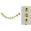 Image de guirlande artificielle tournesols 220cm jaune - chaks 10848