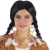 Image de boucles d'oreilles attrape-rêve plumes femme - chaks 11249