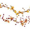 Image de guirlande artificielle automnale 120cm orange - chaks 11438