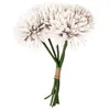 Image de bouquet 6 dahlias artificiel 26cm blanc - chaks 11571-00