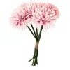 Image de bouquet 6 dahlias artificiel 26cm rose pastel - chaks 11571-32