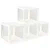 Image de 4 cubes carton rigide personnalisable 30cm blanc - chaks 11594