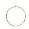 Image de suspension anneau perles bois 26x1.4cm nature - chaks 11924