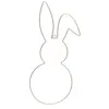 Image de suspension lapin métal 25x0.4x59cm doré - chaks 11927