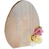 Image de centre de table uf bois fleurs 14x1.8x18.5cm - chaks 11951