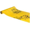 Image de chemin de table velours fleurs 28cmx3m moutarde - chaks 12039-23