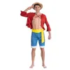 Image de déguisement luffy chapeau paille one piece homme - l - rouge - générique c4612l
