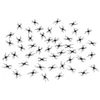 Image de 50 araignées déco plastique 3.7x2cm noir - générique 13118