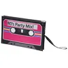 Image de sac à main cassette audio années 80 15x24cm rose - générique 13145