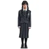 Image de Déguisement Uniforme Noir & Gris Mercredi - Fille - 9/10 ans (134 à 140 cm) Chaks
