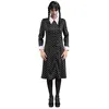 Image de Robe noire à motifs Mercredi - Femme - L Chaks