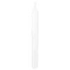 Image de 2 bougies flambeaux cannelée 25cm 7h blanc - générique 13295-00