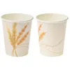 Image de 8 gobelets carton épis de blé 25cl blanc - générique 13385