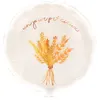 Image de ballon aluminium rond épis de blé 43cm blanc - générique 13394