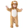 Image de déguisement lion savane peluche bébé - 6/12 mois - gris - générique c464476