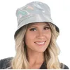 Image de chapeau seau bob hip-hop irisé argent adulte - générique 13440