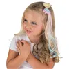 Image de barrette noeud licorne mèche cheveux 40cm pastel - générique 13463
