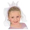 Image de serre-tête couronne princesse sequins voile mauve - générique 13472