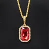 Image de collier chaîne pendentif rubis vampire adulte - générique 13780