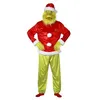 Image de déguisement grinch croque-mitaine poilu adulte - xl - vert - générique c4670xl