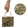 Image de sac velours sequin or 18x4.5x25cm noir - générique 14062-81
