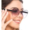Image de paire de lunettes festives pc coeur noir adulte - générique 14069