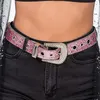 Image de ceinture boucle strass paillettes 112x3.8cm rose - générique 14081-04