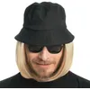 Image de bob noir perruque blond lorenzo rap adulte - générique c4717-bl