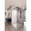 Image de Paroi de douche en kit baleares grey - verre timeless 8 mm trempé by saint-gobain - l. 100 cm x h. 198 cm