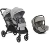 Image de Poussette DUO EVALITE double + I-gemm 3 Pebble - JOIE - Noir