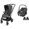 Image de MAXI COSI - Poussette Duo Leona 2 Pebble 360 Pro 2 Twillic Graphite Maxi Cosi