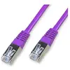 Image de NoName Câble/Cordon réseau RJ45 Catégorie 6 FTP (F/UTP) Droit 1m (Violet) (F/UTP, CAT6, 1 m), Câble réseau