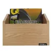 Image de Meuble Enova Hifi Vinyle Box 120swe pour 120 vinyles Bois