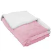 Image de Couverture, plaid polaire pour bébé 75 x 100 cm en flanelle et sherpa ultra doux - Rose