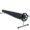 Image de Couverture, bâche de protection pour enrouleur de piscine - 3.80 m - Noir - Linxor