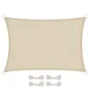 Image de Voile d'ombrage rectangulaire imperméable et anti-UV - 2 x 3 m - Beige - Linxor