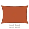 Image de Voile d'ombrage rectangulaire imperméable et anti-UV - 2 x 3 m - Terracotta - Linxor