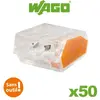Image de Wago - flacon de 50 mini bornes 3 fils s2273 wago