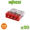 Image de Wago - 50 bornes de connexion auto 4 entrées s2273