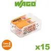Image de Wago - Blister de 15 bornes de connexion automatique S221 2 entrées WAGO