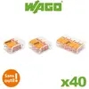 Image de Wago - Blister panaché de 40 bornes de connexion automatique 2,3 et 5 entrées S221